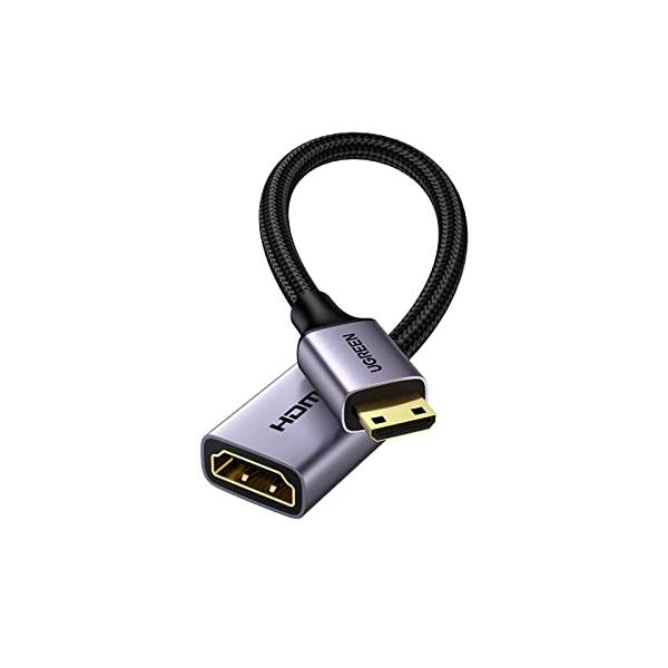 他サイト： UGREEN Mini HDMI 変換 オスメス HDMI ミニHDMI 変換ケーブル (ミニHDMIタイプCオス - タイプAメス) HDMIの商品画像