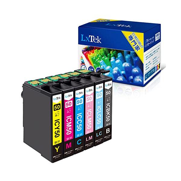 LxTek IC6CL50 互換インクカートリッジ エプソン(Epson)用 IC50