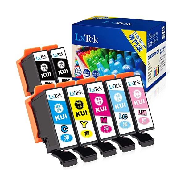 他サイト： LxTek KUI-6CL-L 互換インクカートリッジ エプソン(Epson)用 KUI クマノミ インク 6色セット+黒1本(合計7本) 大の商品画像