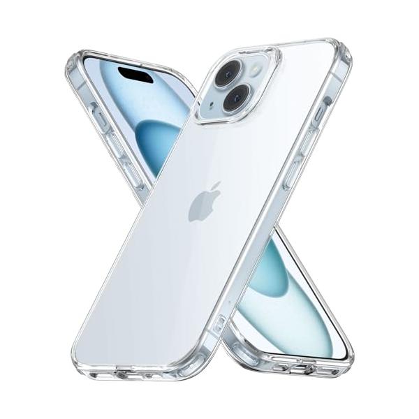 ESR iPhone 15 ケース クリア 耐衝撃 薄型 黄ばみにくい iPhone15 ケース 米軍MIL規格保護 シリコンカバー 軽量 スリ