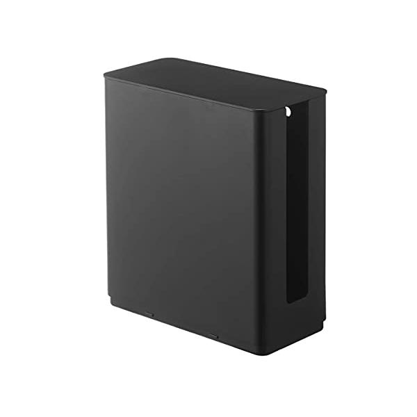 ルーター収納ケース・ブラック 約W9.7XD20.2XH22.2cm 4914・耐熱:蓋・本体・付属バー:90℃ 耐冷:蓋・本体・付属バー:-40℃・原産国:中国・サイズ:約W9.7×D20.2×H22.2cm(蓋含む)・収納部内寸:約W8...