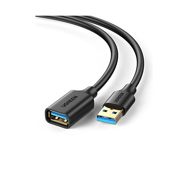 他サイト： UGREEN USB 延長ケーブル USB3.0 延長コード 金メッキコネクタ 高速データ転送 タイプAオス - タイプAメス USBケーブルの商品画像