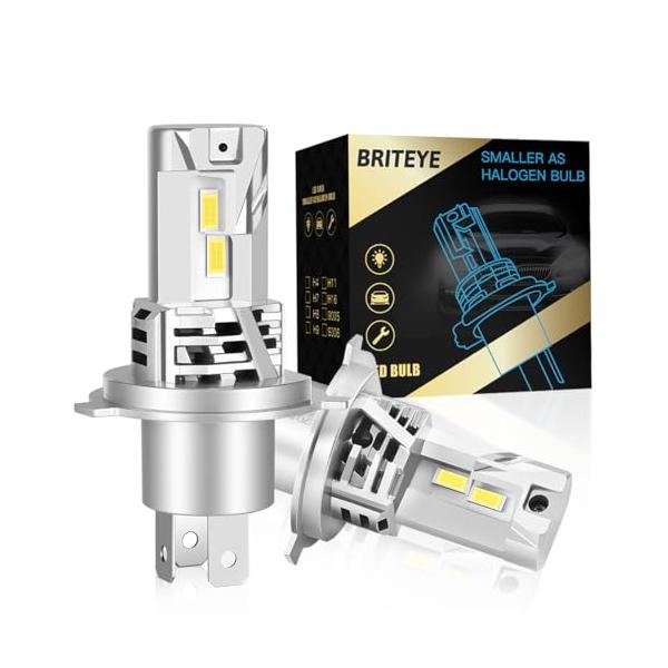爆光・進化モデルBriteye H4 LEDヘッドライト Hi/Lo 新基準車検対応 LEDバルブ 6500K ホワイト 業界初の32連LE
