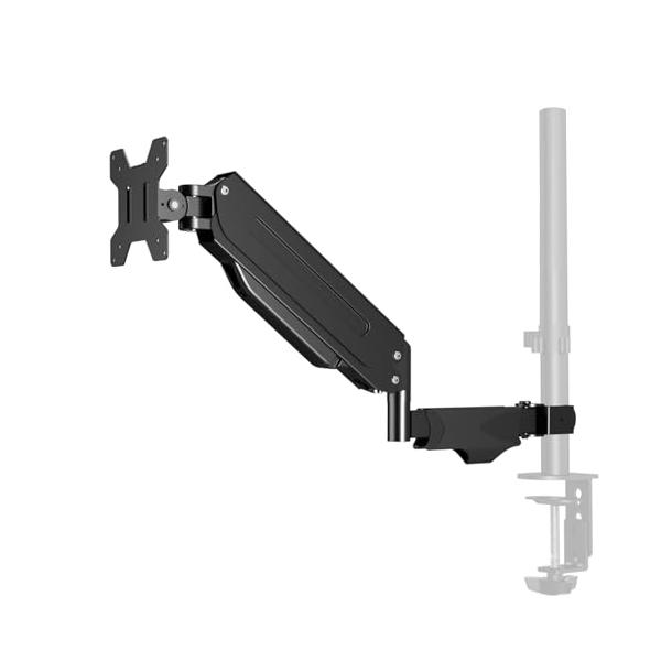 ブラック/アームのみ/-・Size:アームのみ・【商品仕様】支柱取付け型ガス式モニターアームです。対応丸パイプ直径：35ｍｍ。対応モニターサイズ：17〜32イン。耐荷重：1-10kg、VESA規格75×75ｍｍ 100×100ｍｍ。（ポール...