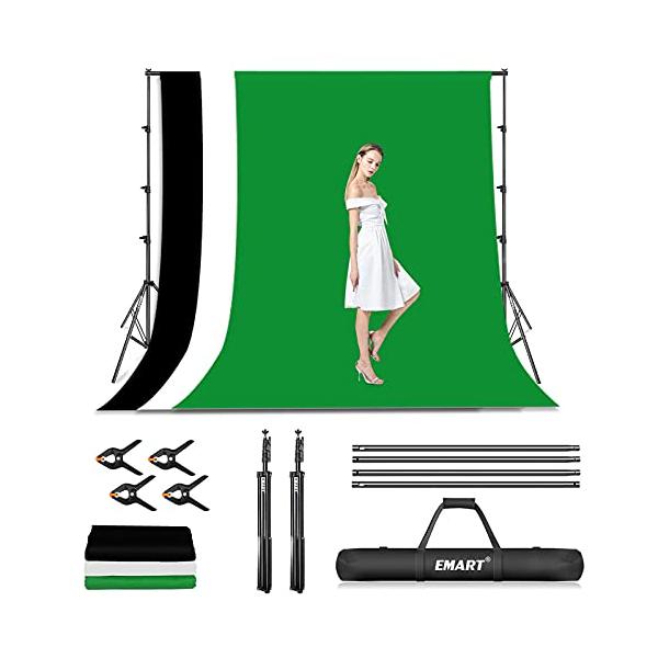 EMART 背景スタンド 撮影スタンド 撮影用260X300CM 背景スタンドセット