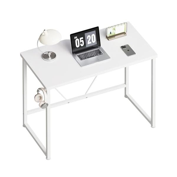 シンプルデスク白い/80CM/-・Size:80CMColor:白い・【実用な作業台・収納力満載】机の上はパソコンとよく使う文房具、ファイル、本などをデスクに置くても、手元がゆったり使える広さがあります。・【ヒューマンデザイン】Maihai...