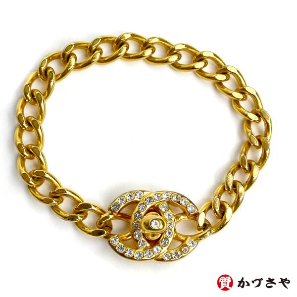 CHANEL（シャネル） ココマーク ターンロック ブレスレット ゴールド