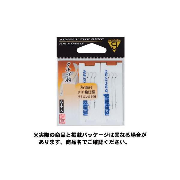 がまかつ テトロン糸付 タナゴ鈎 3cmハリス付 茶 6本入 仕掛け 新半月