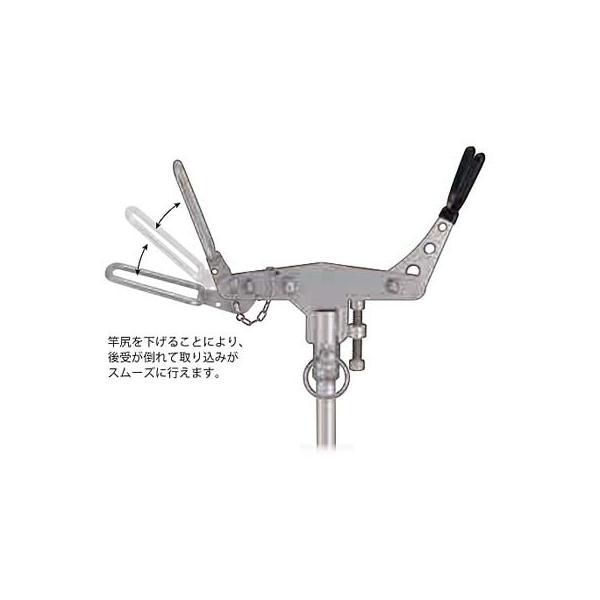 華紋　竿受　一本半 ピトン竿受 ワイド ATA009-W ピトン径14mm 250×320mm 釣り