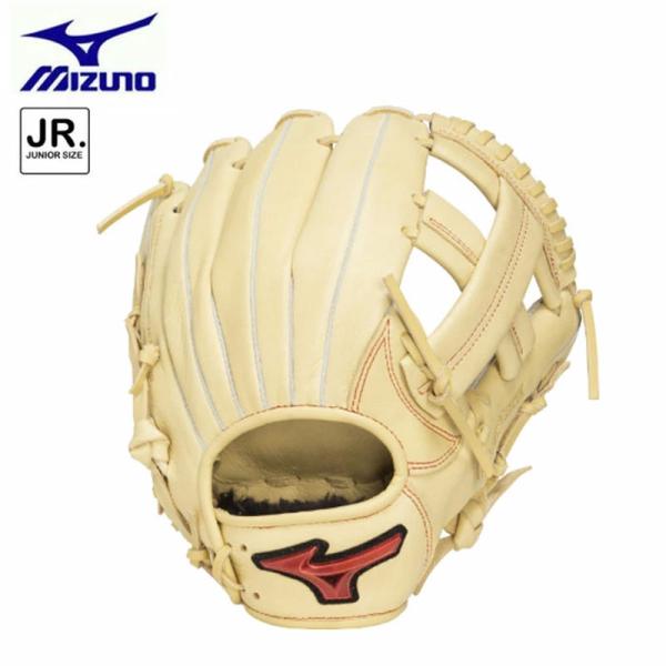 極美品✨Mizuno Will Drive 軟式グローブ クリーム色 少年野球 MIZUNO（ミズノ） 少年軟式用グローブ グラブ WILL DRIVE RED 小指2本