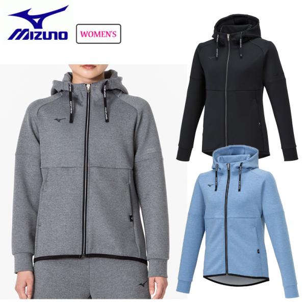 ミズノ ジップパーカー MIZUNO ミズノ ストレッチスウェットフーディ レディース