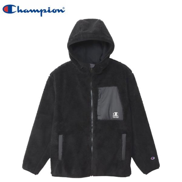 244【極美品】Champion チャンピオン アウター 保温 撥水 防風 L Champion（チャンピオン） フーデッドジップジャケット メンズ