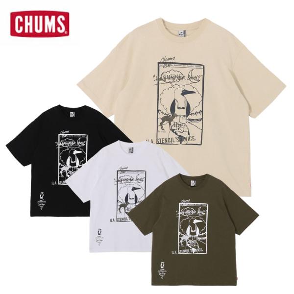 チャムス 守矢努オールドブービーTシャツ メンズ 半袖Tシャツ オーバーサイズ カジュアル アウトドア CH01-2791 CHUMS 2026春夏