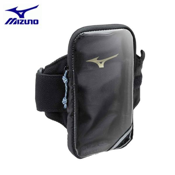 ミズノ アームポーチ ユニセックス ランニング スポーツ 再帰反射テープ付き J3GDC014 MIZUNO 2025春夏