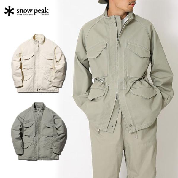 Peak キャンバスジャケット - サンプルスタイル snow peak（スノーピーク） タキビ キャンバスジャケット JK-22SU102