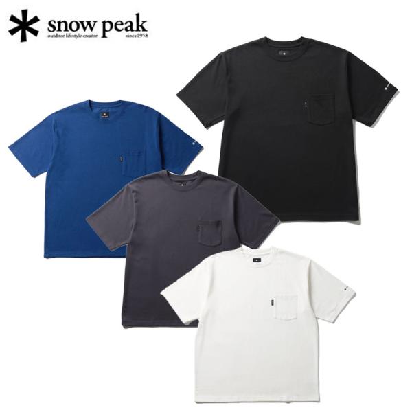 スノーピーク ニュースタンダードポケットTシャツ 半袖 ユニセックス クルーネック アウトドア レジャー カジュアル NSD-TS-25AU001 snow peak 2026秋冬