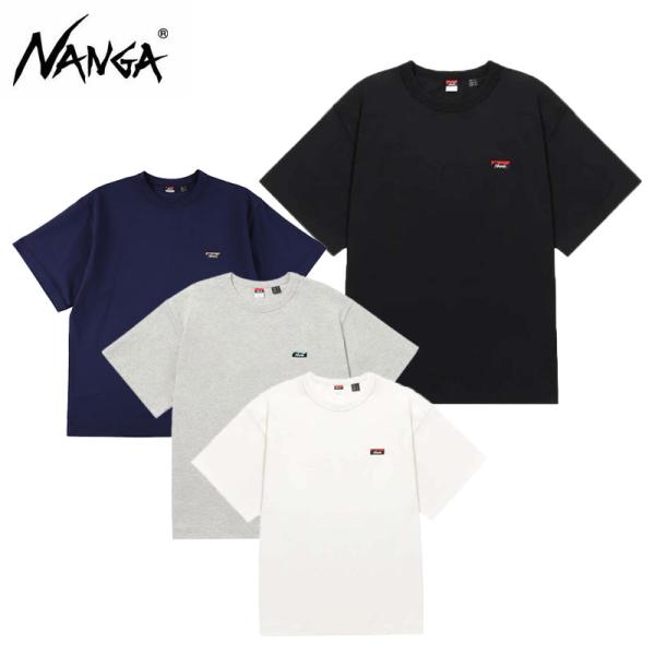 ナンガ エコハイブリッド ボックスロゴ エンブロイダリーTシャツ ユニセックス 半袖 シンプル アウトドア カジュアル NW2411-1G804 NANGA 2026春夏