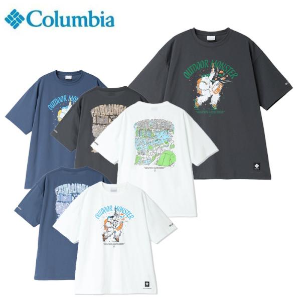 コロンビア リトルベアロックグラフィックショートスリーブTシャツ ユニセックス 半袖 冷感 吸湿速乾 UV カジュアル フェス PG4858 Columbia 2026春夏