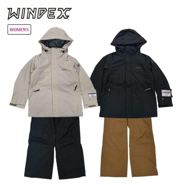 ウインデックス スキーウエア 上下セット ロング丈 レディース スキー