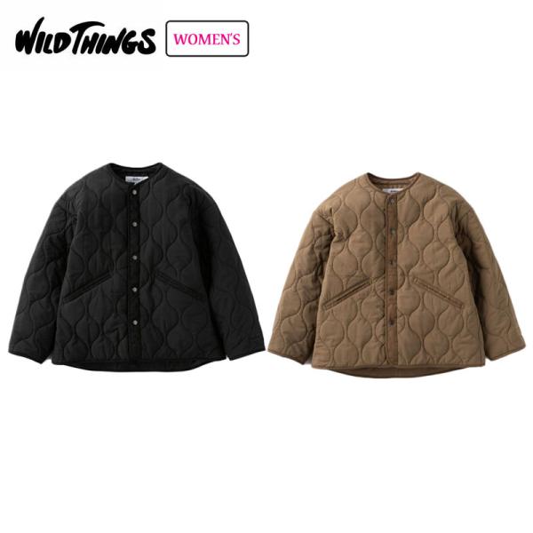 WILD THINGS（ワイルドシングス） キルティングノーカラージャケット