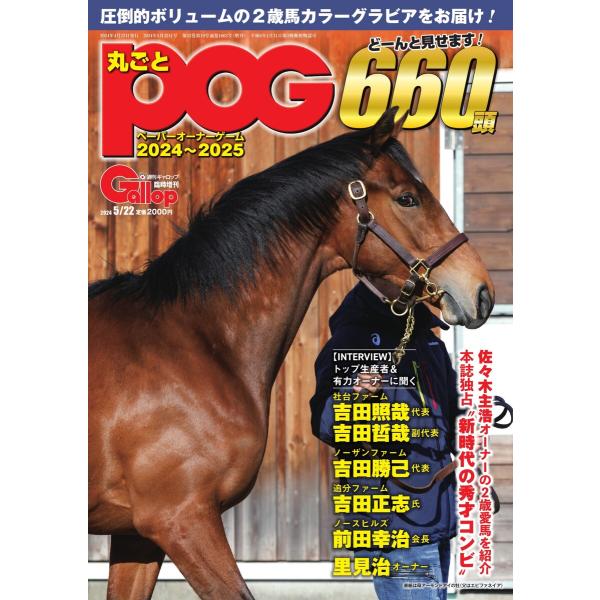 週刊Gallop(ギャロップ) 臨時増刊 丸ごとPOG 2024〜2025 電子書籍版