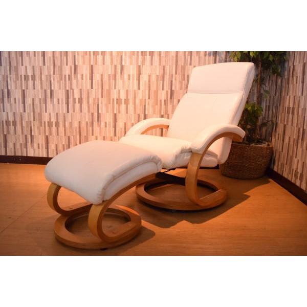 チェア おしゃれ パーソナルチェア ハイバック リクライニングチェア リクライニングソファー オットマン オットマン付き 座面回転 合成皮革 ビルドアイ 通販 Yahoo ショッピング