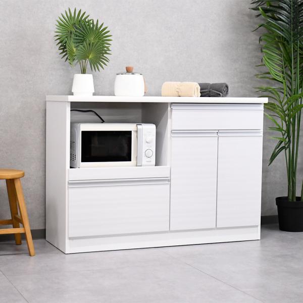 キッチンカウンター 完成品 120cm幅 国産 キッチンボード 幅120 