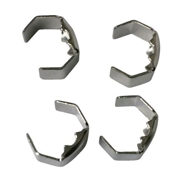 あすつく対応 「直送」 ユタカメイク ［KM01］ 金具 端末爪 ５ｍｍ×８ｍｍ ４個入り