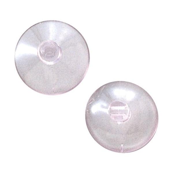 あすつく対応 「直送」 光 QC022 吸盤 ３８丸 横溝タイプ ２個入 QC-022 透明 3815722 HIKARI 吸盤横溝