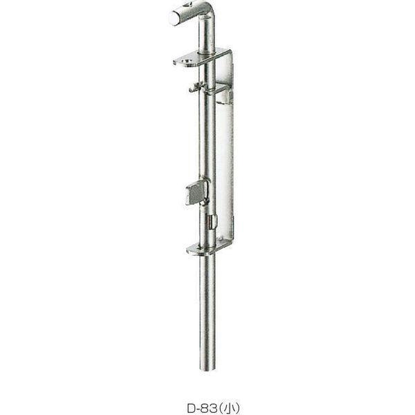クマモト D-82 PLUS ステンレス 門落し 19φ 大 鍵掛式 D82 : 電子部品 