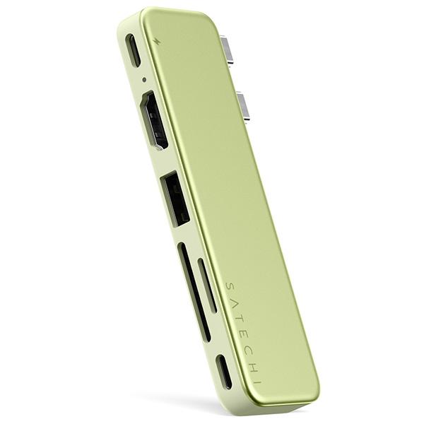 Satechi サテチ 6-in-1 USB-C Snap Hub for MacBook Neo PD対応 シトラス PST-HUSNY