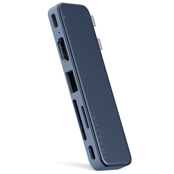 Satechi サテチ 6-in-1 USB-C Snap Hub for MacBook Neo PD対応 インディゴ PST-HUSNB