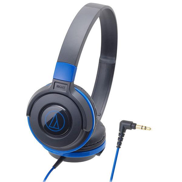 Audio technica オーディオテクニカ ポータブルヘッドホン ブラック/ブルー ATH-S100 BBL