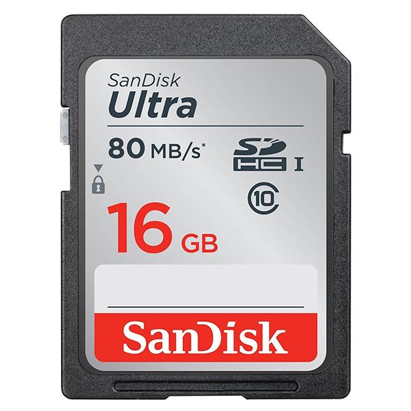 SanDisk サンディスク 16GB Ultra SDHC Class10 R:80MB/s 海外パッケージ品 SDSDUNC-016G