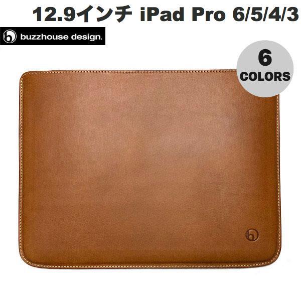 buzzhouse design 13インチ iPad Pro M5 2025 / M4 2024 / 12.9インチ iPad Pro M2 第6世代 / M1 第5 / 4 / 3世代 ハンドメイドレザーケース ノーマルサイズ