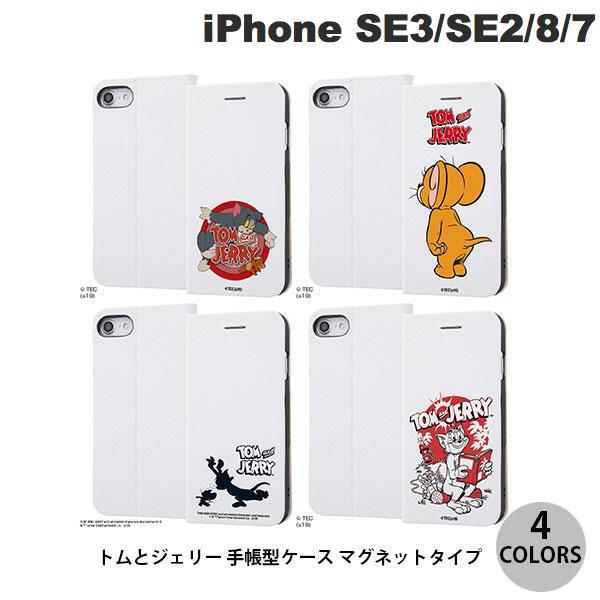 ingrem iPhone SE 第3世代 / SE 第2世代 / 8 / 7 トムとジェリー 手帳型ケース マグネットタイプ  イングレム