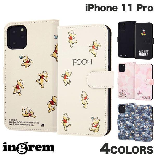 ingrem iPhone 11 Pro ディズニーキャラクター 手帳型アートケース マグネット  イングレム