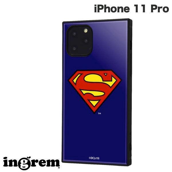 ingrem イングレム iPhone 11 Pro スーパーマン 耐衝撃ハイブリッドケース KAKU スーパーマンロゴ IQ-WP23K3TB/SM001