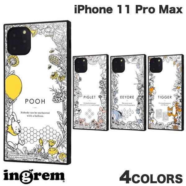 ingrem iPhone 11 Pro Max ディズニーキャラクター 耐衝撃ハイブリッドケース KAKU くまのプーさん  イングレム