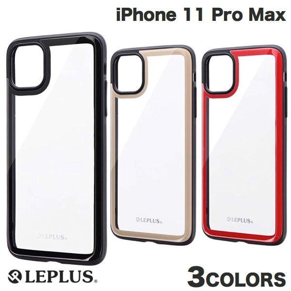 iPhone 11 Pro Max �P�[�X LEPLUS ���v���X iPhone 11 Pro Max �w��3D�K���X�V�F���P�[�X SHELL GLASS Round �u���b�N LP-IL19SGRBK �l�R�|�X��������