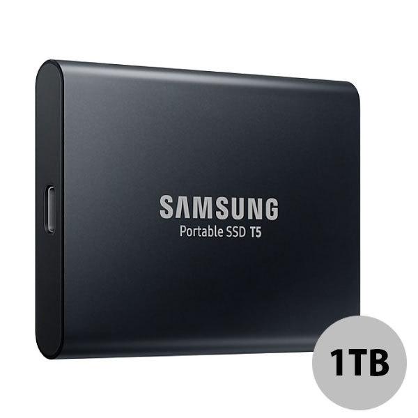 SAMSUNG サムスン 1TB ポータブルSSD T5 USB Type-C USB3.1(Gen2) 海外パッケージ ブラック MU-PA1T0B/WW