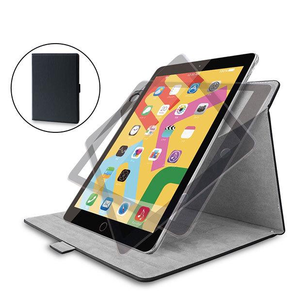 �G���R�� ELECOM iPad 9th / 8th / 7th �t���b�v�P�[�X �\�t�g���U�[ 360�x��] �u���b�N TB-A19R360BK