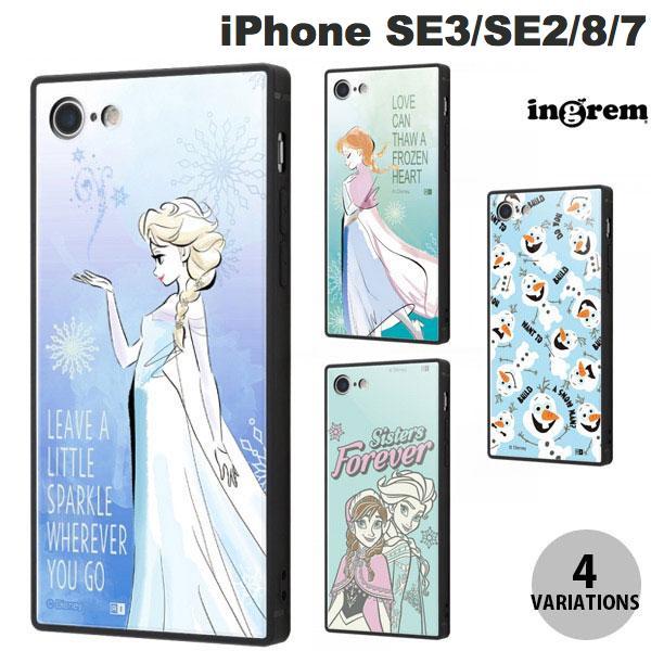 ingrem iPhone SE 第3世代 / SE 第2世代 / 8 / 7 ディズニーキャラクター 耐衝撃ケース KAKU トリプルハイブリッド アナと雪の女王 イングレム