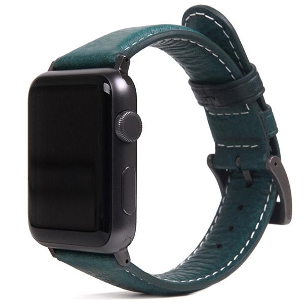 SLG Design エスエルジー デザイン Apple Watch 41 / 40 / 38mm Italian Minerva Box Leather ブルー SD18394AW