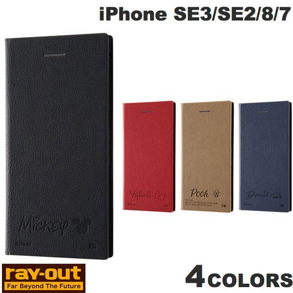 Ray Out iPhone SE 第3世代 / SE 第2世代 / 8 / 7 ディズニー 耐衝撃 手帳型レザーケース サイドマグネット  レイアウト