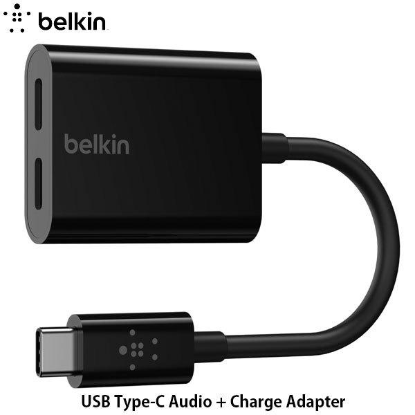 BELKIN xL CONNECT USB Type-C to Audio + Charge I[fBI + [dA_v^ ubN PDΉ F7U081btBLK lR|X