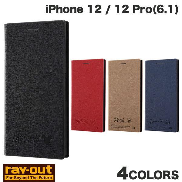 Ray Out iPhone 12 / 12 Pro ディズニーキャラクター 耐衝撃 手帳型レザーケース サイドマグネット  レイアウト