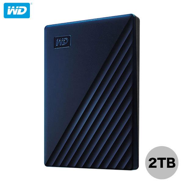 Western Digital ウエスタンデジタル 2TB My Passport for Mac USB 3.0 ポータブル HDD ブルー WDBA2D0020BBL-JESE