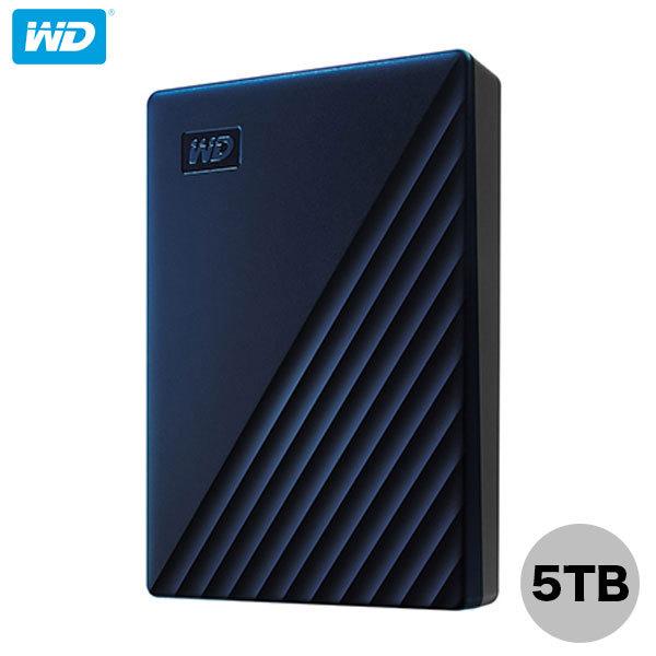 Western Digital ウエスタンデジタル 5TB My Passport for Mac USB 3.0 ポータブル HDD ブルー WDBA2F0050BBL-JESE