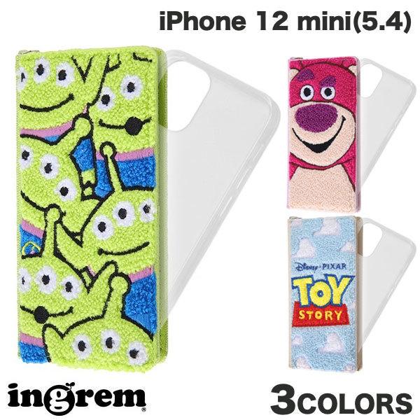 ingrem iPhone 12 mini ディズニー・ピクサーキャラクター 手帳型 FLEX CASE サガラ刺繍 トイ・ストーリー  イングレム
